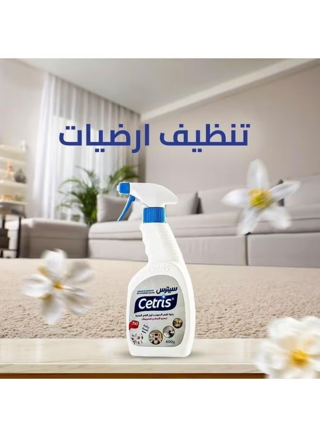 Cetris Citrus 7-in-1 Powerful Magic Foam Cleaner removes the toughest stains and grease from carpets, rugs, furniture, kitchens, and bathrooms. Musk scented. 500ml bottle. Multi-colored and scented. - Image 4